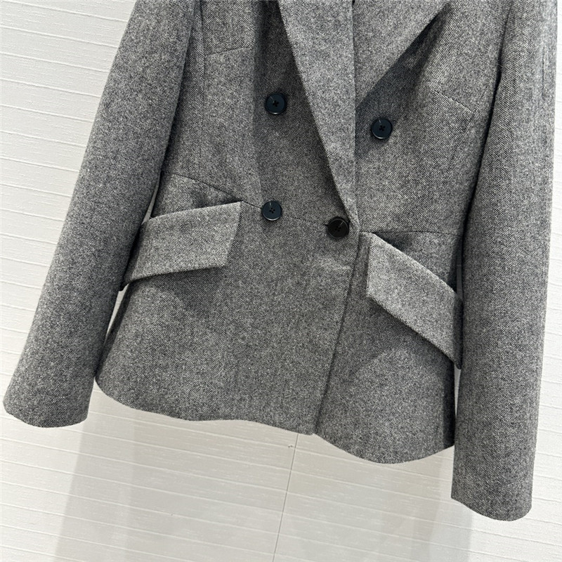 D10r grey double-breasted suit jacket replica clothing sites