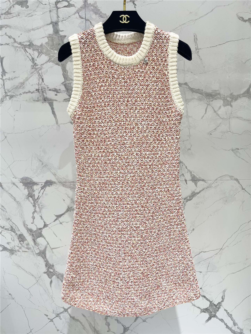 Ch**el knitted vest dress replica clothing sites