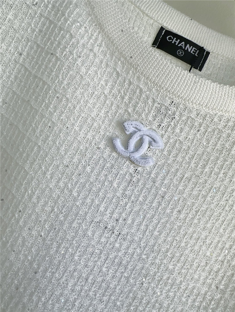 Ch**el logo jacquard top cheap replica designer clothes