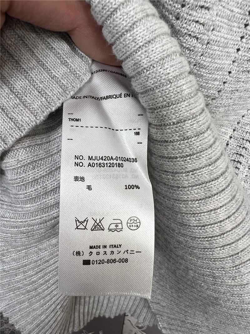 THOM BROWNE new knitted vest replica d&g clothing
