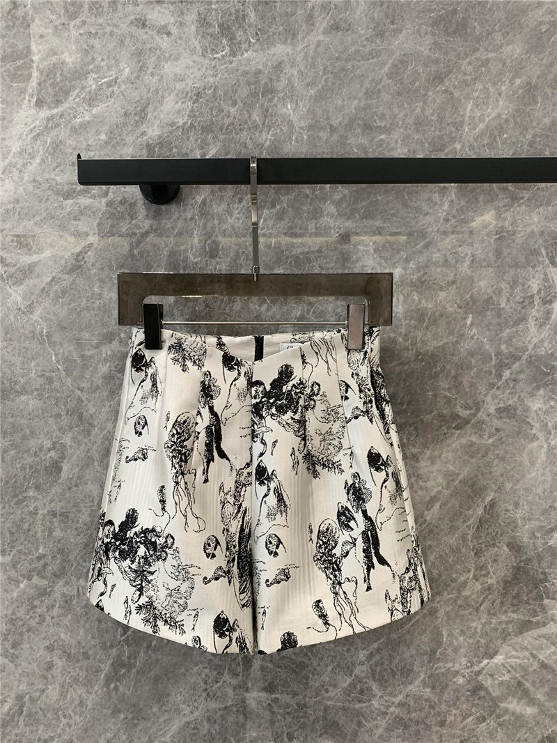 D10r ink painting casual shorts replica d&g clothing