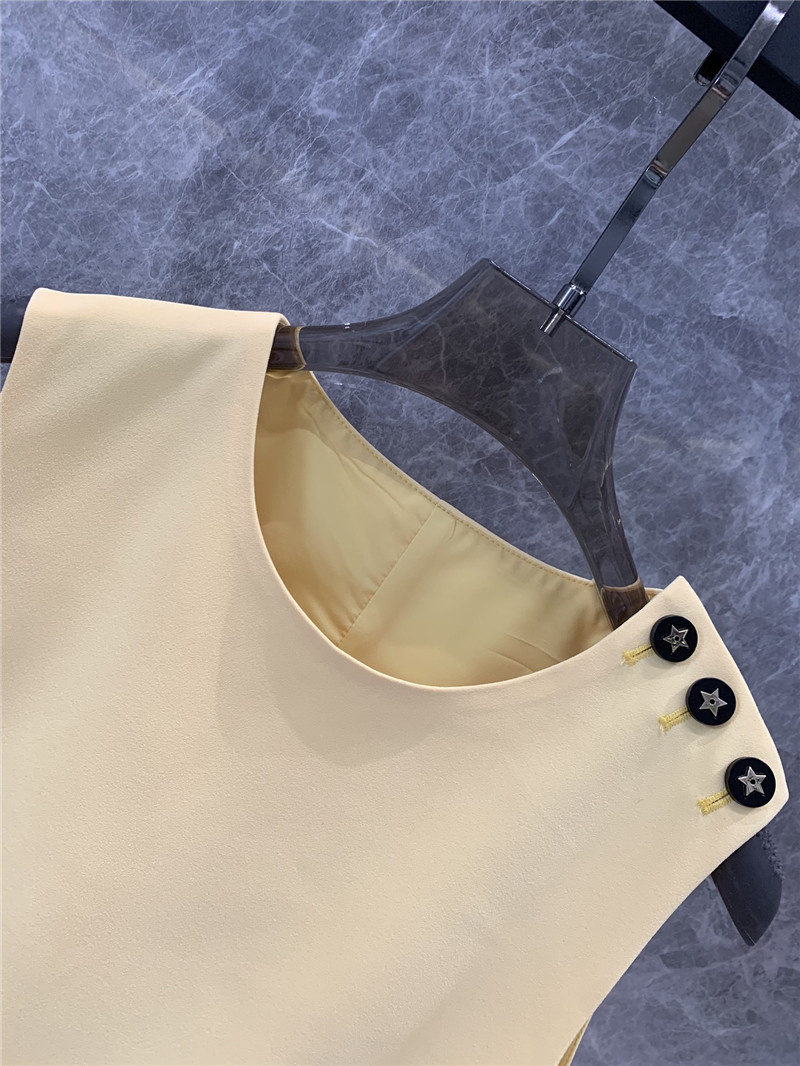 D10r shoulder button sleeveless dress replica d&g clothing