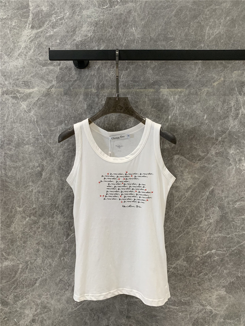 D10r love letter print vest replica clothing sites