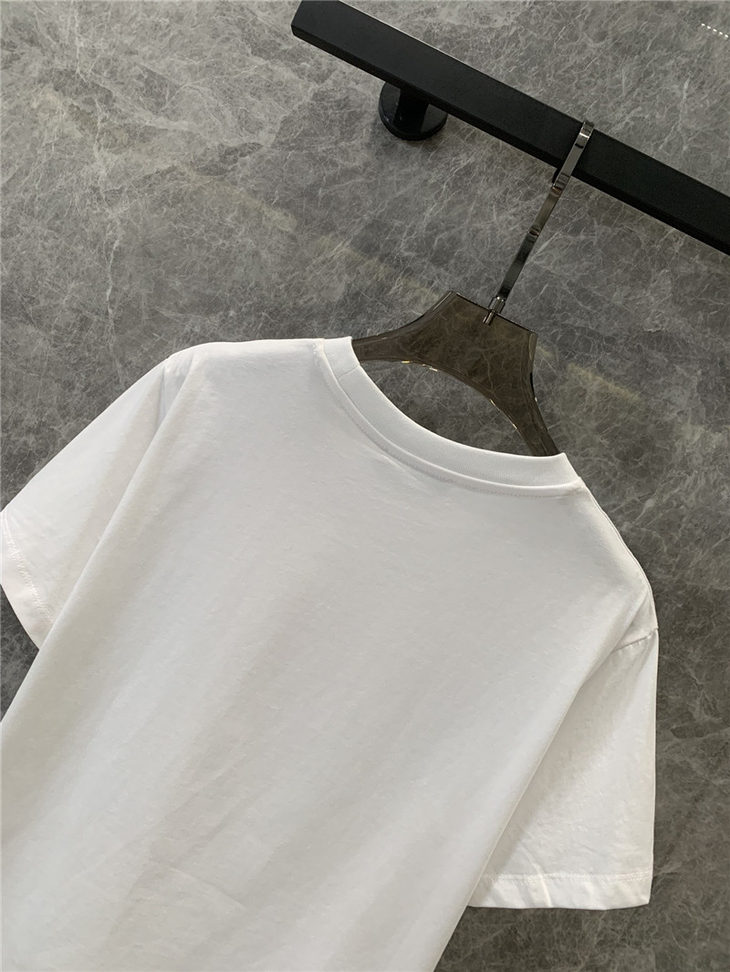 M1um1u new color micro logo short-sleeved t-shirt replica clothes