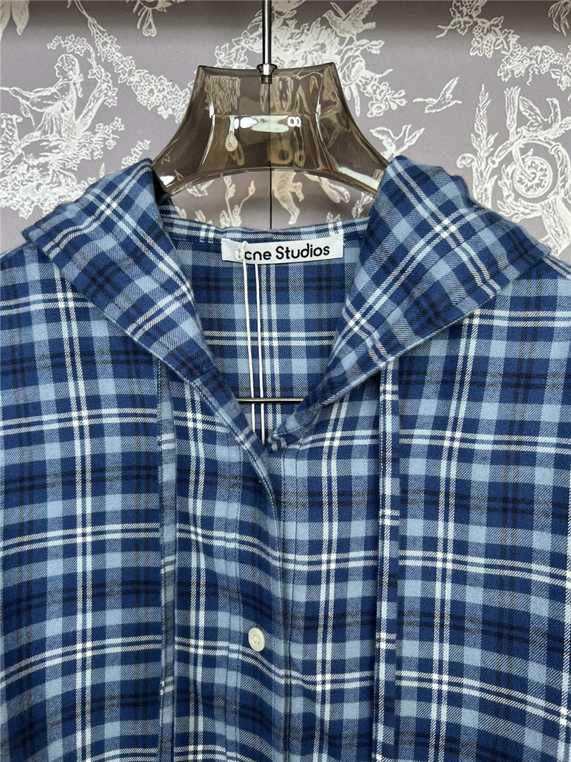 acne studios waist cropped hooded long-sleeved shirt replica clothes