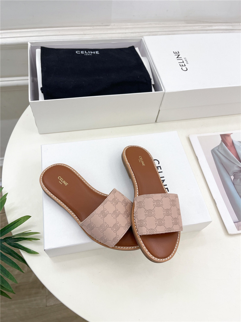 Ce1i*e lympia mule in pink jacquard canvas