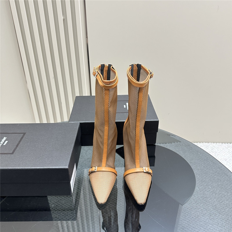 Sa1nt Lau*nt oxalis mesh boots in brown