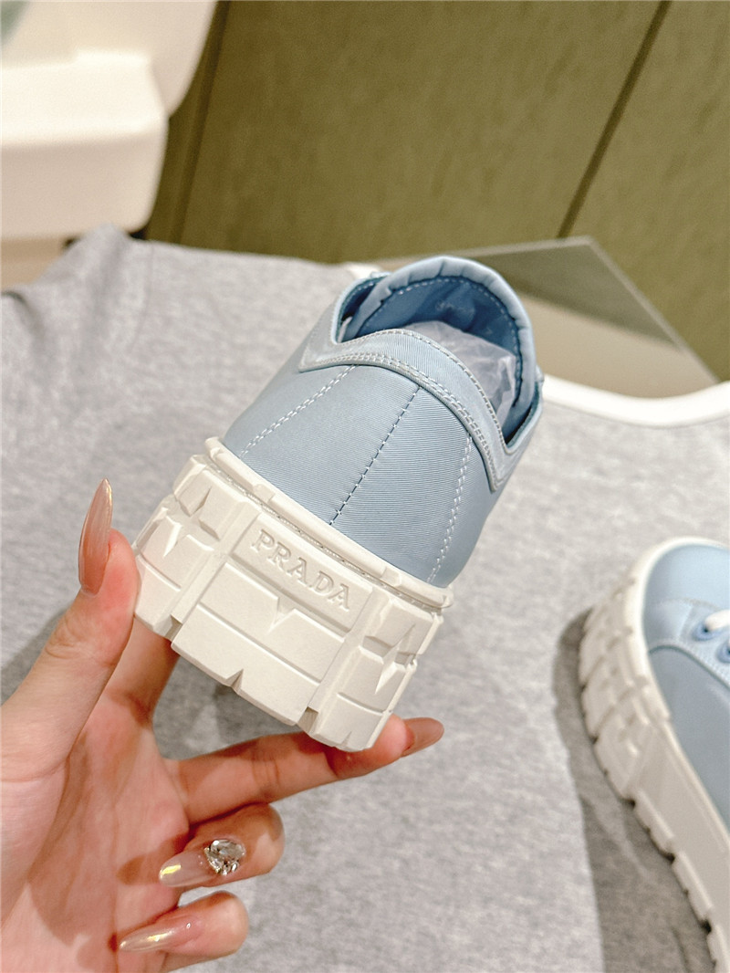 Pra*a double wheel re-nylon gabardine sneakers