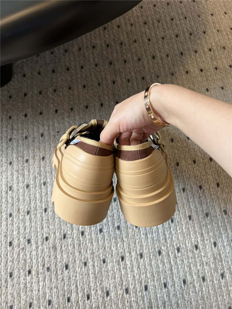 b0tt*ga Ven*ta trek mary-jane in brown and beige