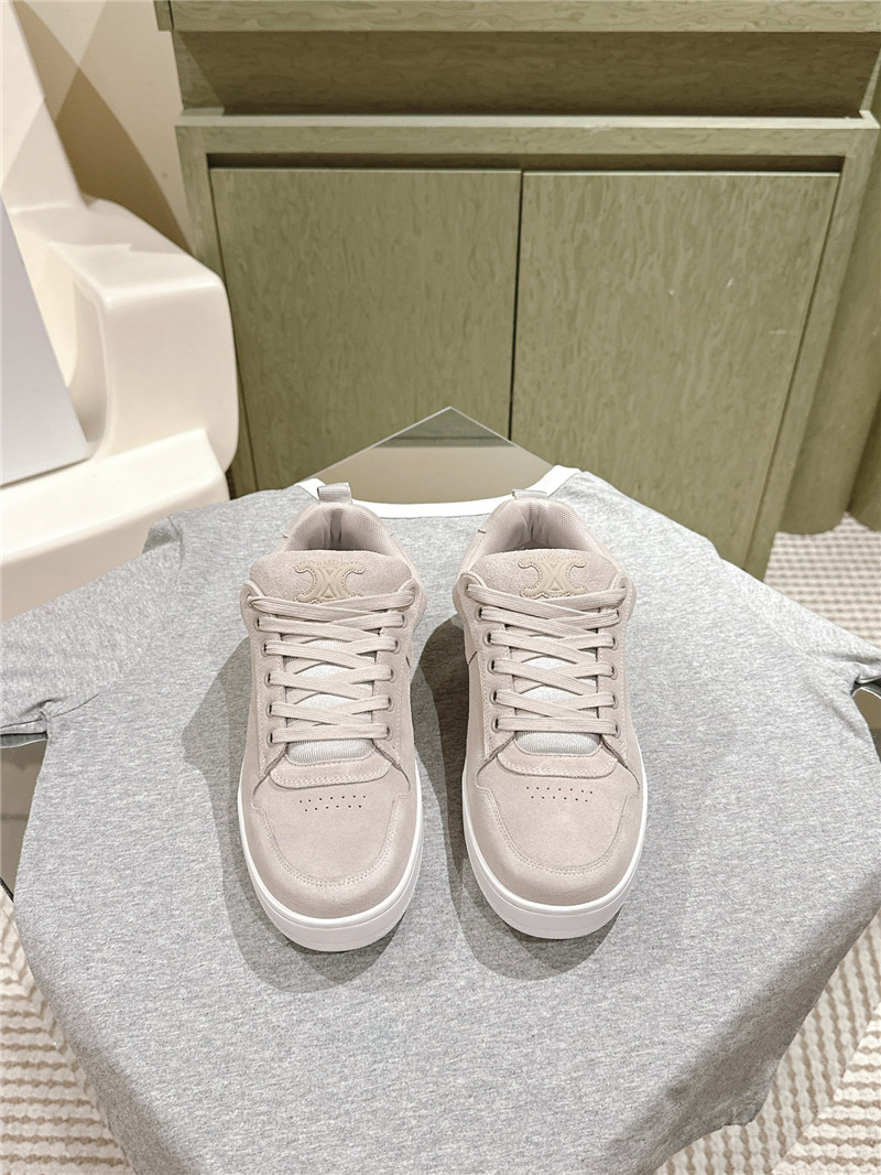 Ce1i*e huntington beige low lace-up sneakers