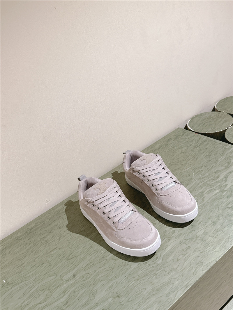 Ce1i*e huntington beige low lace-up sneakers