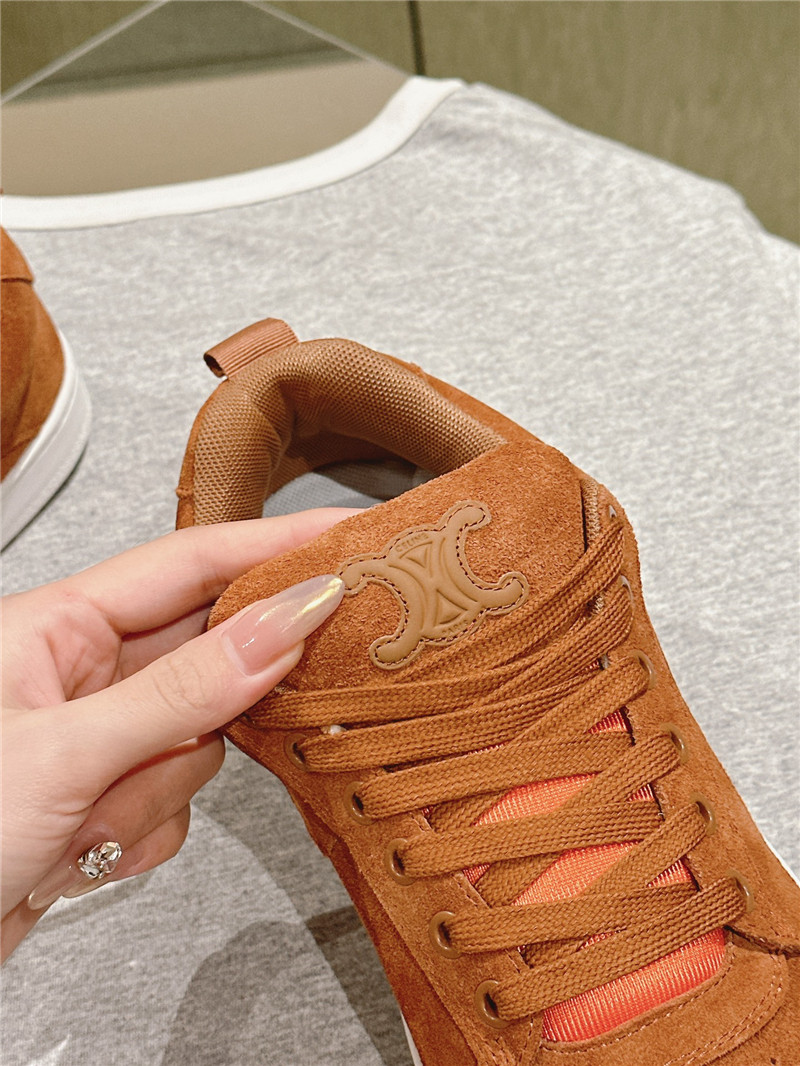 Ce1i*e huntington brown low lace-up sneakers