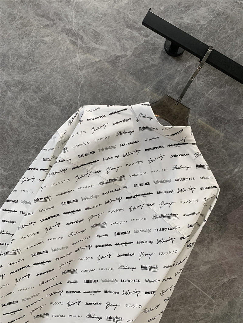 Ba1en*iaga barrage full print letters long-sleeved shirt replicas clothes