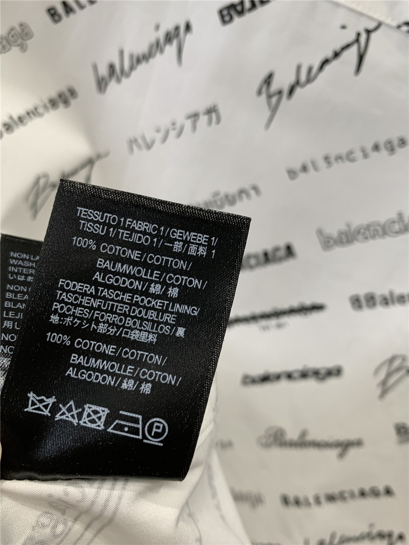 Ba1en*iaga barrage full print letters long-sleeved shirt replicas clothes