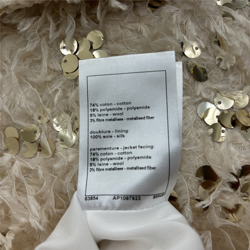 Ch**el fringed sequined coat replica clothing sites