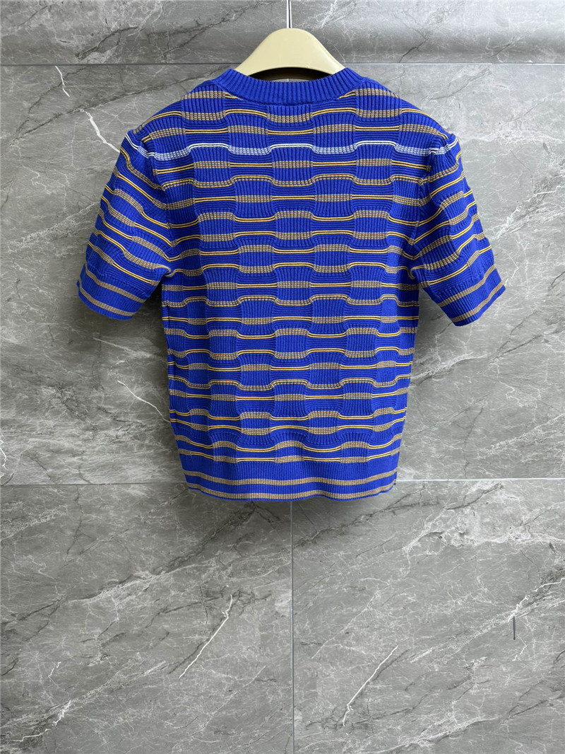 Bv*b*rry striped knit short sleeve replica clothing sites