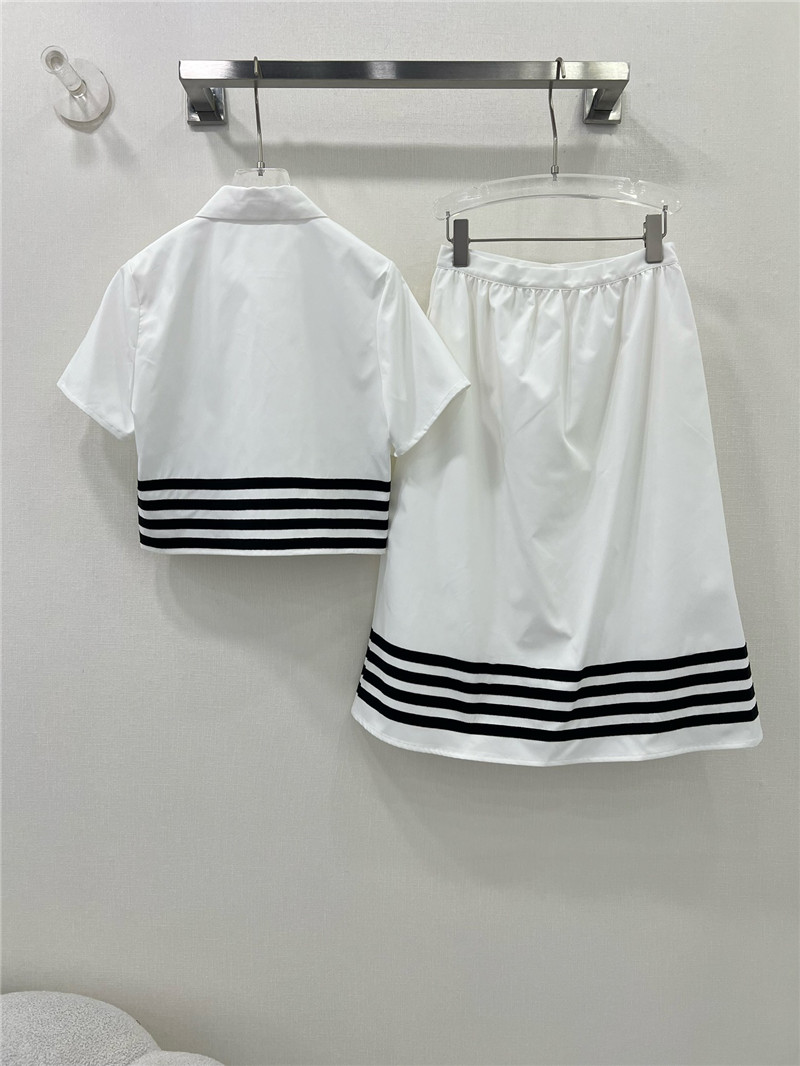 D10r black and white contrast webbing suit replica clothing