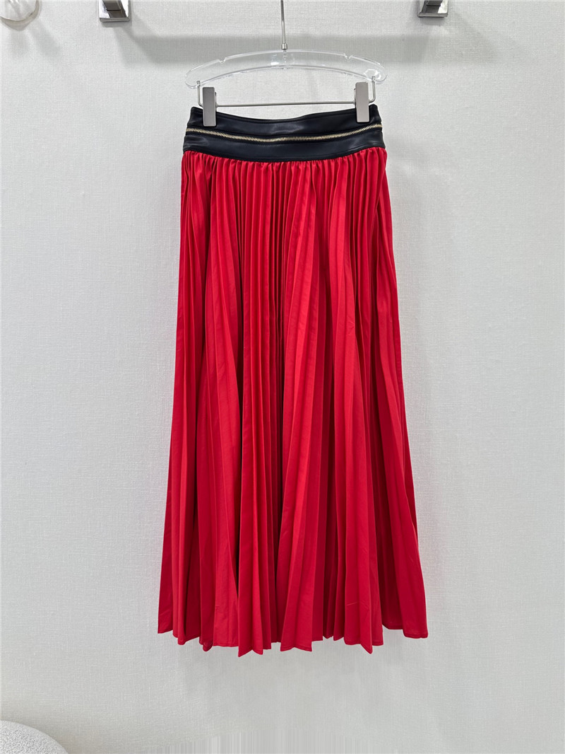 l0vis Vvtt0n lv patchwork leather long skirt replica clothing sites