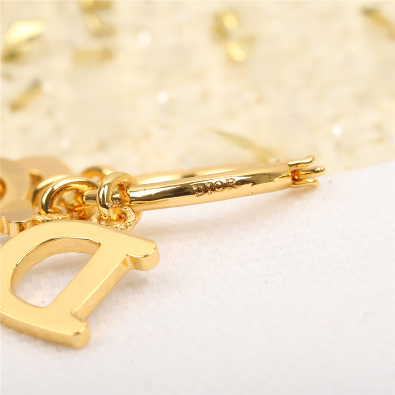 D10r letter pendant earrings