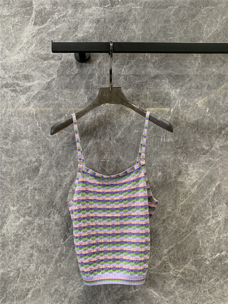 ch**el dopamine D1am0nd button knitted small vest replica clothes