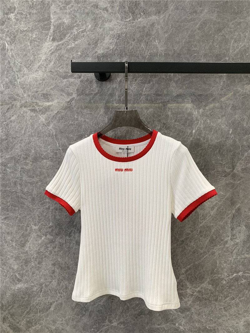 M1um1u short-sleeved t-shirt replica clothing sites