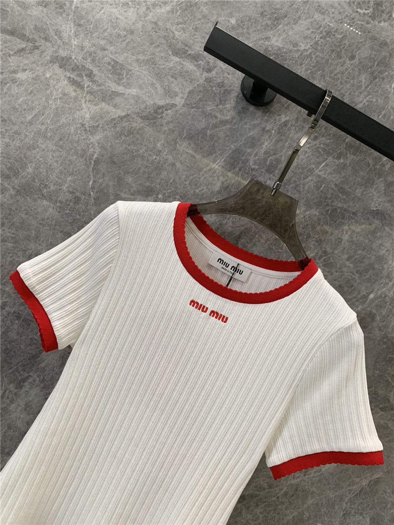 M1um1u short-sleeved t-shirt replica clothing sites