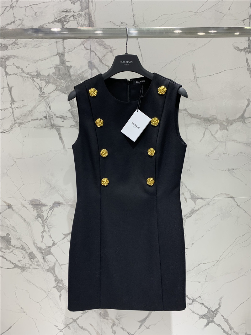 Balmain floral sleeveless dress replica d&g clothing