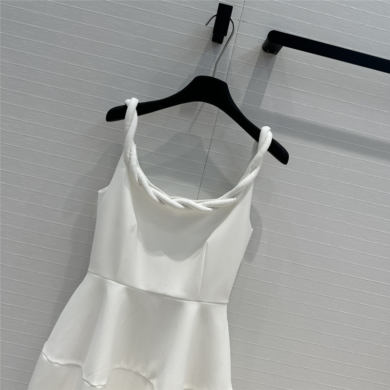 Va1e*ntin0 braided strap sleeveless dress replica d&g clothing