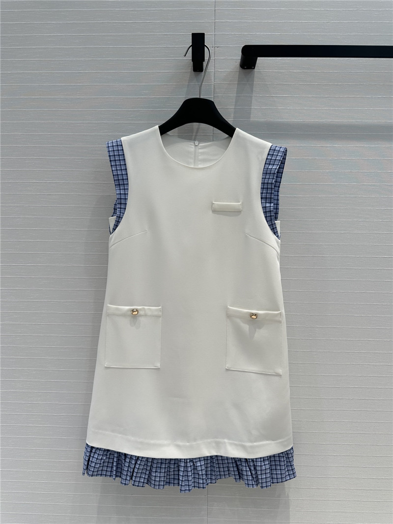 M1um1u small flying sleeve dress replica designer clothes