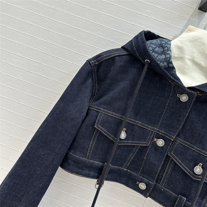 d10r S*per short old flower jacket denim jacket replica clothes