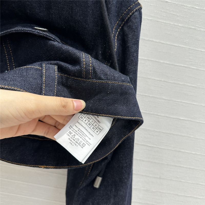 d10r S*per short old flower jacket denim jacket replica clothes