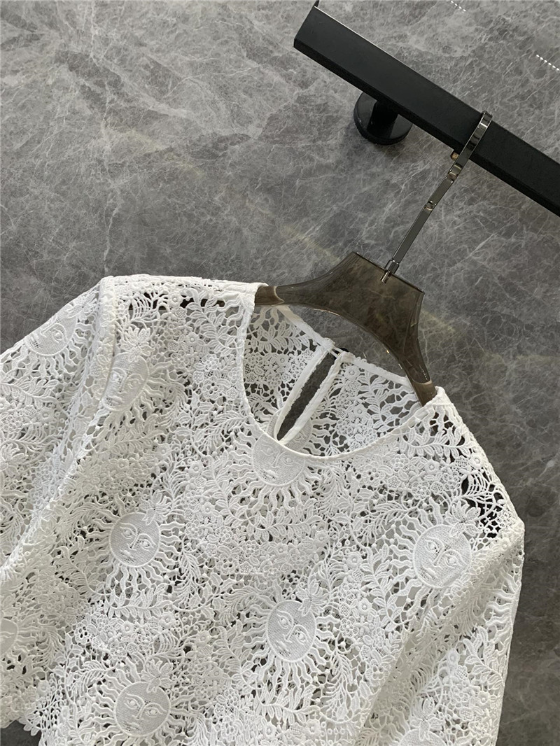 D10r water-soluble floral short top replica designer clothes
