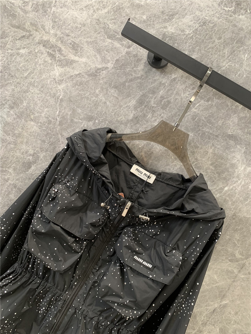 M1um1u zipper sun protection jacket replica d&g clothing