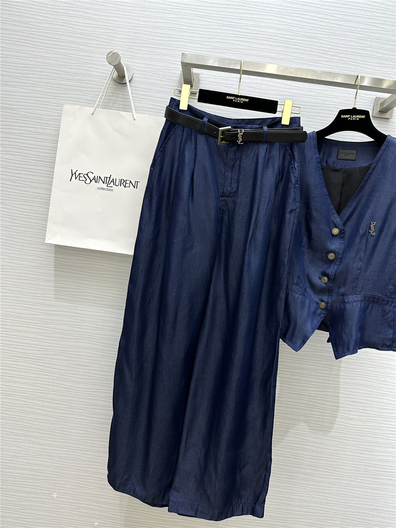 Y51 tencel cotton denim suit replica designer clothes