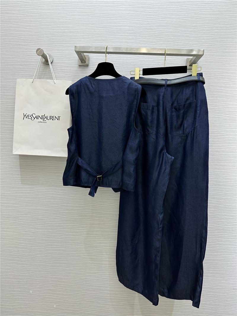 Y51 tencel cotton denim suit replica designer clothes
