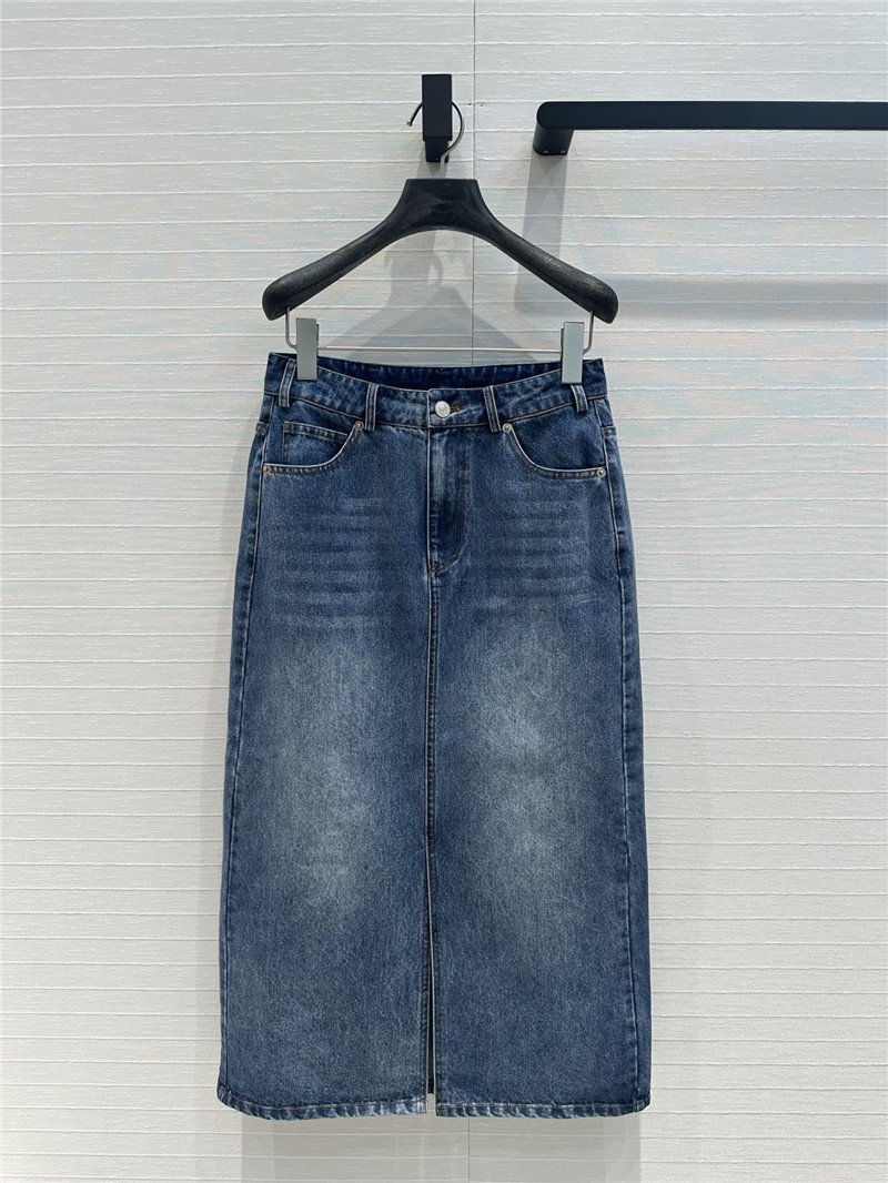 Ce1i*e slit design denim skirt replica designer clothes