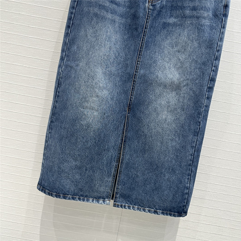 Ce1i*e slit design denim skirt replica designer clothes