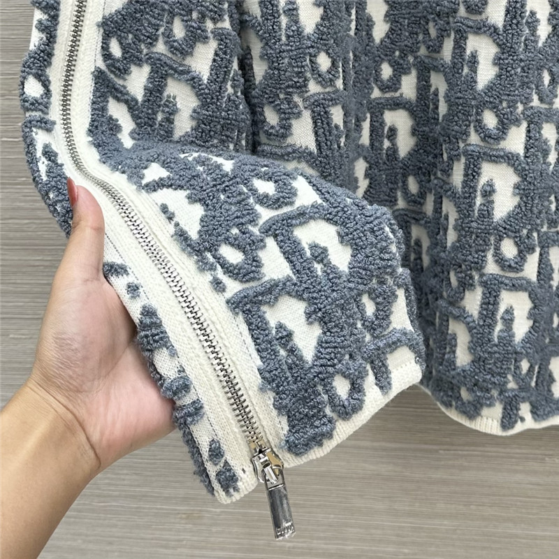 D10r monogram three-dimensional jacquard sweater replica clothes