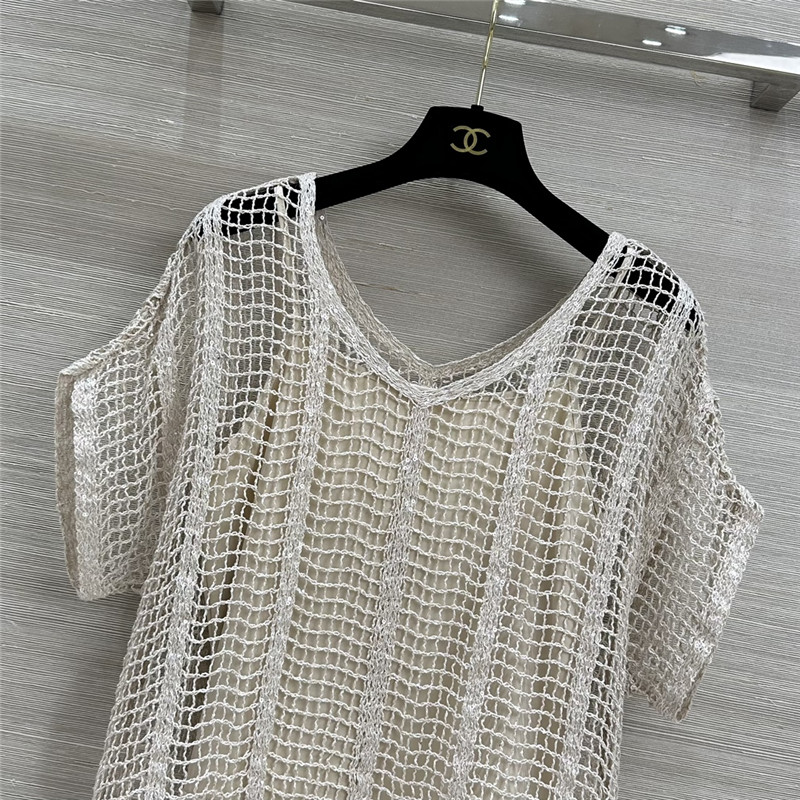 BC hand hook sequined V-neck top replica d&g clothing