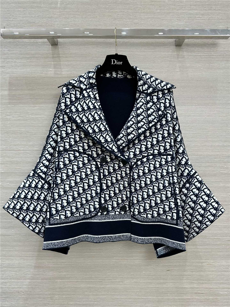 D10r double breasted knitted jacket replica d&g clothing