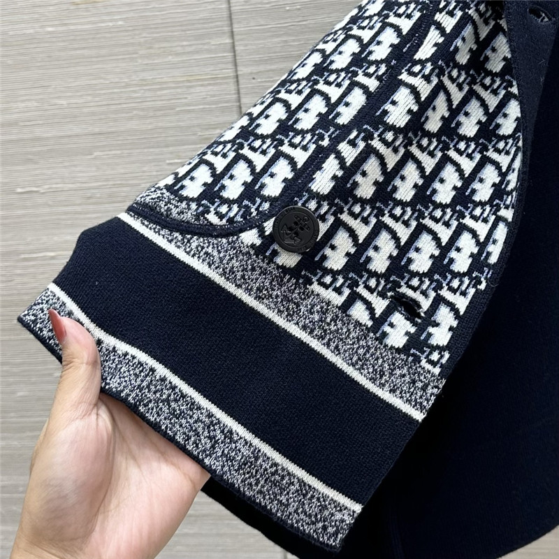 D10r double breasted knitted jacket replica d&g clothing