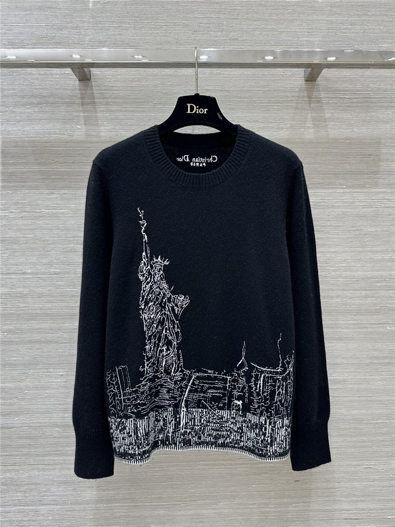 D10r embroidered cashmere sweater replica clothes
