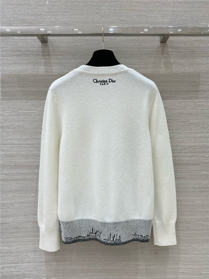 D10r embroidered cashmere sweater replica clothes