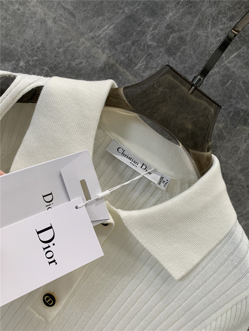 D10r knitted polo collar short-sleeved top replica d&g clothing