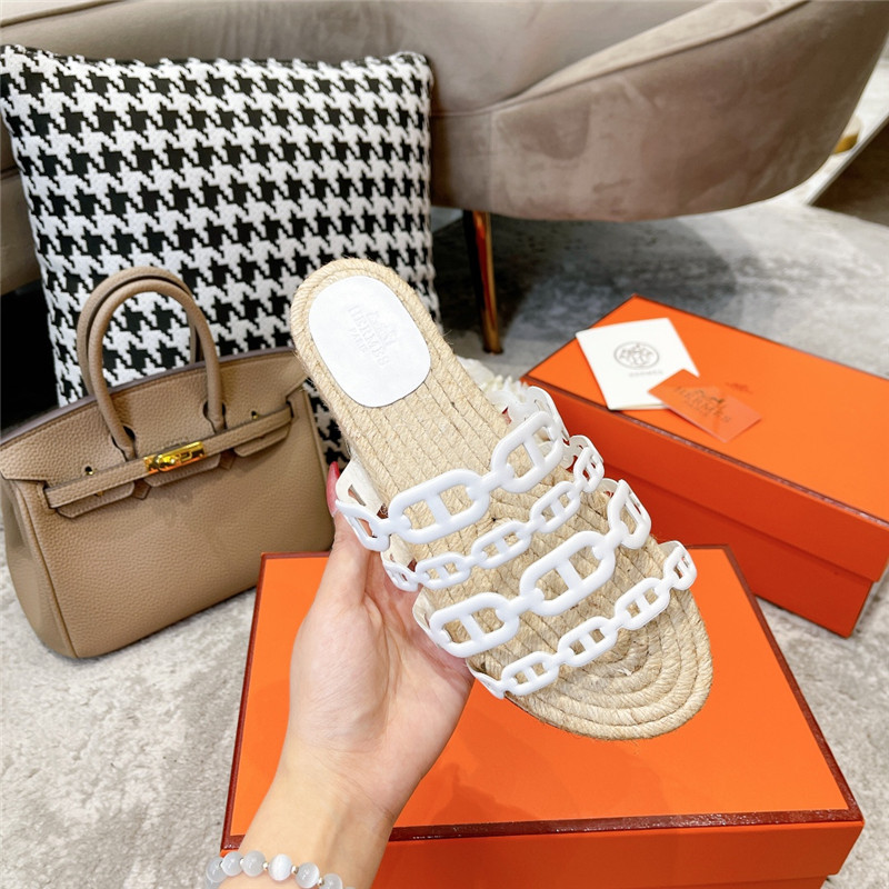 H**me5 ancone espadrille in white nappa leather
