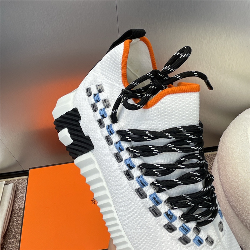 H**me5 white lace-up sneakers