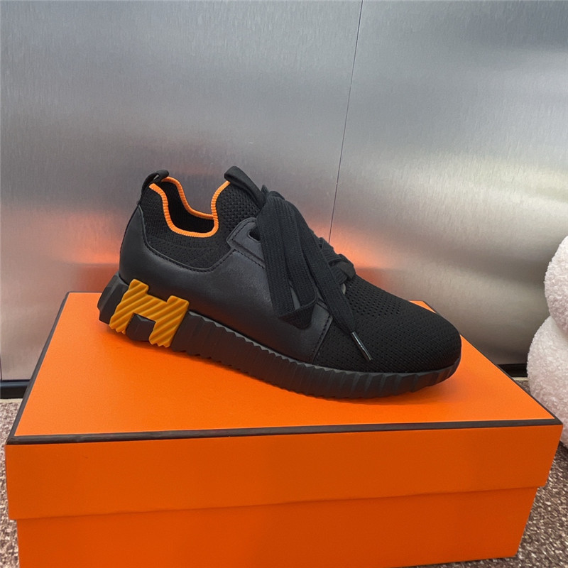 H**me5 bouncing sneaker black orange women