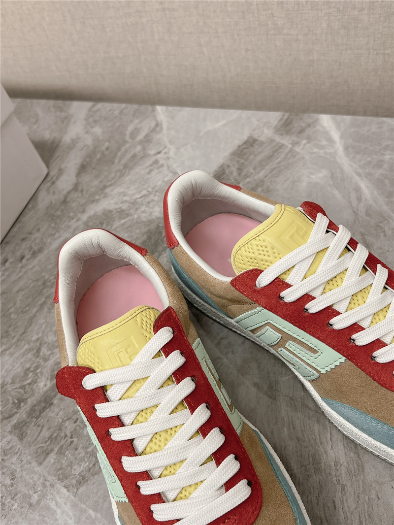 Balmain Multicolor Lace-Up Sneakers
