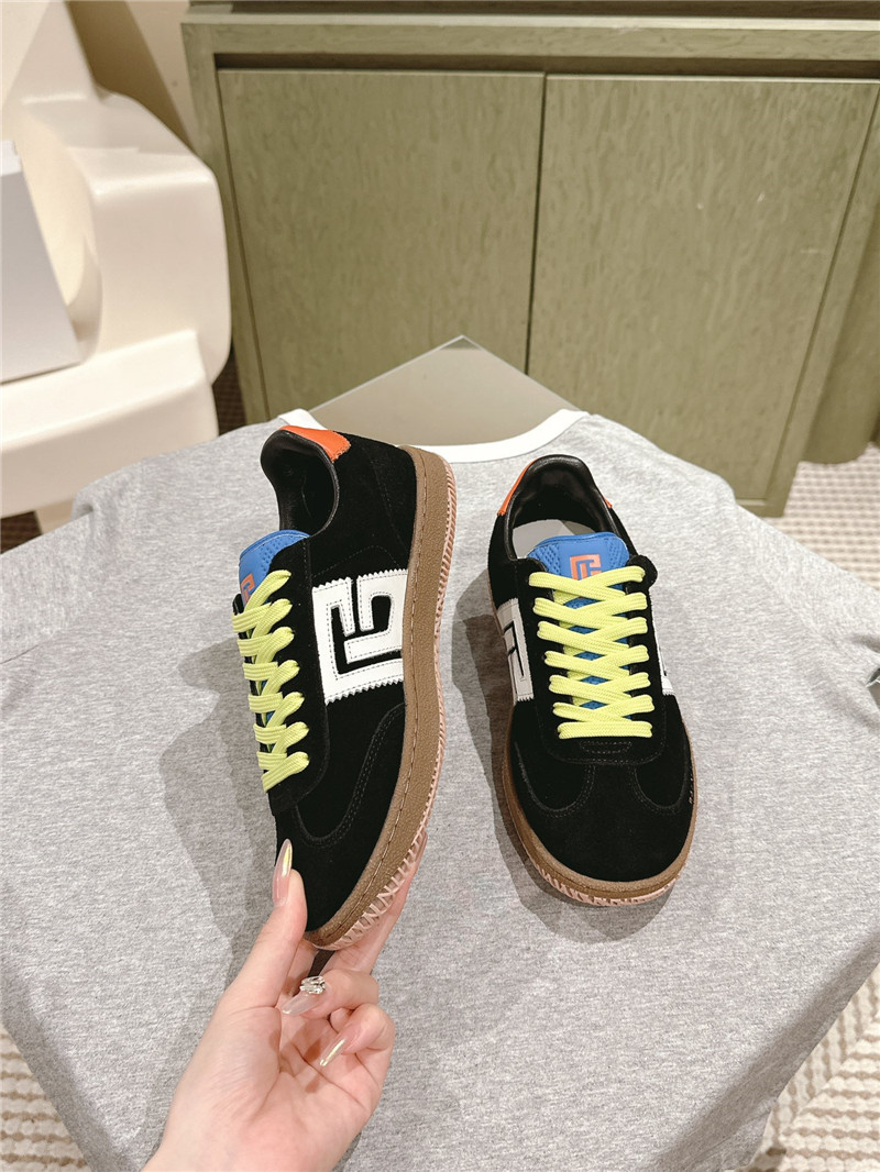 Balmain Black Low-top Lace-up Sneakers