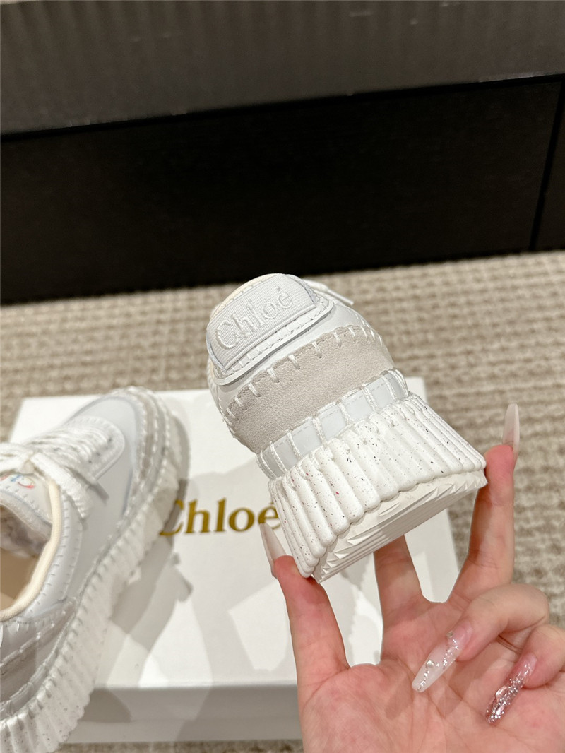 Chloé White Nama Sneakers